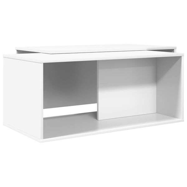vidaXL Ensemble de tables basses 2 pcs Blanc Bois d'ing&eacute;nierie