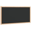 vidaXL Tableau noir avec cadre en bois de pin massif noir 60 x 30 cm