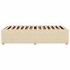 vidaXL Cadre de lit sans matelas cr&egrave;me 90x200 cm tissu