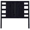 vidaXL T&ecirc;te de lit Noir 81x4x100 cm Bois massif de pin