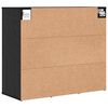 vidaXL Cabinet &agrave; chaussures avec &eacute;tag&egrave;re Ch&ecirc;ne noir 77,5 x 30 x 67 cm
