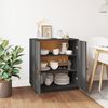 vidaXL Buffet Gris 65,5x40x75 cm Bois massif de pin