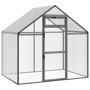vidaXL Cage pour oiseaux Anthracite 181,5 x 112 x 173,5 cm