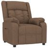 vidaXL Fauteuil inclinable Marron Tissu