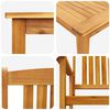vidaXL Ensemble de salle &agrave; manger pour jardin 7 pcs Marron