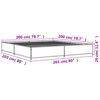 vidaXL Cadre de lit sans matelas ch&ecirc;ne sonoma 200x200 cm