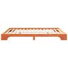 vidaXL Cadre de lit Marron 160 x 220 cm Pin massif