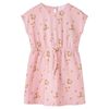 vidaXL Robe pour enfants avec cordon orange clair 116