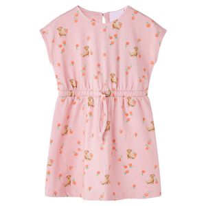 vidaXL Robe pour enfants avec cordon orange clair 116