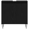 vidaXL Ensemble de mobilier de salle de bain 3 pcs Ch&ecirc;ne noir