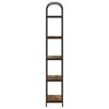 vidaXL &Eacute;tag&egrave;re Ch&ecirc;ne fum&eacute; 60 x 30 x 183 cm Bois d'ing&eacute;nierie