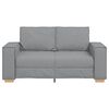 vidaXL Canap&eacute; 2 places Gris clair 160x78x84 cm Tissu