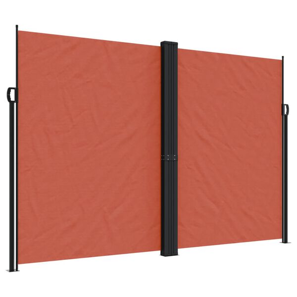 vidaXL Auvent lat&eacute;ral r&eacute;tractable terre cuite 220x1200 cm