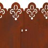 vidaXL Bordures de pelouse 10 pcs Rouill&eacute; 103 x 0,05 x 22 cm