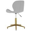 vidaXL Chaises pivotantes &agrave; manger lot de 2 gris clair velours