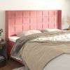 vidaXL T&ecirc;te de lit avec oreilles Rose 183x16x118/128 cm Velours