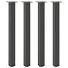 vidaXL Pieds de table de bar 4 pi&egrave;ces Anthracite 100-102 cm Acier