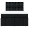 vidaXL Sommier &agrave; lattes de lit avec matelas Noir 160x200 cm Tissu