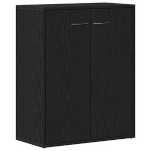 vidaXL Buffet en ch&ecirc;ne noir 60x30x75 cm bois d'ing&eacute;nierie