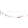 vidaXL Surmatelas Blanc 140 x 200 cm Tissu Jacquard