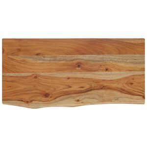 vidaXL &Eacute;tag&egrave;re murale rectangulaire massif acacia bordure assortie