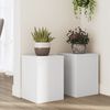 vidaXL Supports pour plantes 2 pcs blanc 25x25x35 cm bois d'ing&eacute;nierie