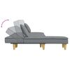 vidaXL Canap&eacute;-lit en forme de L gris clair 255x140x70 cm tissu