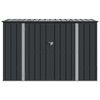 vidaXL Bo&icirc;te de Rangement de Jardin Noir 214 x 82 x 132 cm Acier