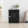 vidaXL Meuble pour cage &agrave; chien en ch&ecirc;ne noir 55 x 75 x 65 cm en bois d'ing&eacute;nierie
