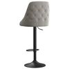 vidaXL Tabourets de bar lot de 2 gris clair velours