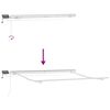 vidaXL Auvent R&eacute;tractable Multicolore 300 x 250 cm Tissu et acier