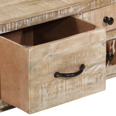 vidaXL Table basse 90x60x30 cm Bois de manguier massif