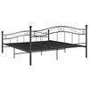 vidaXL Cadre de lit sans matelas noir métal 160x200 cm