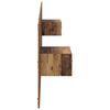 vidaXL T&ecirc;te de lit avec armoire 3 pcs Bois Ancien Bois d'ing&eacute;nierie