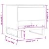 vidaXL Tables basses 2 pcs noir 50x46x50 cm bois d'ing&eacute;nierie