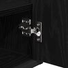 vidaXL Ensemble de mobilier de salle de bain avec tiroir Ch&ecirc;ne noir