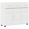 vidaXL Buffet FLORIN 88,5 x 30,5 x 73 cm Blanc brillant