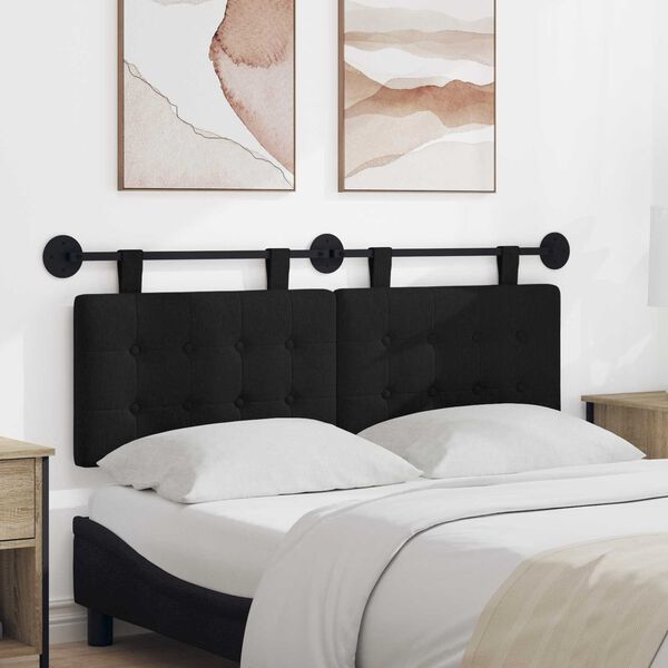 vidaXL T&ecirc;te de lit suspendue Montage mural tissu