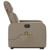 vidaXL Fauteuil inclinable de massage &eacute;lectrique cappuccino similicuir