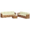 vidaXL Ensembles de canap&eacute;s avec coussin 9 pcs Naturel et Cr&egrave;me