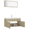 vidaXL Ensemble de meubles de salle de bain Ch&ecirc;ne sonoma Agglom&eacute;r&eacute;