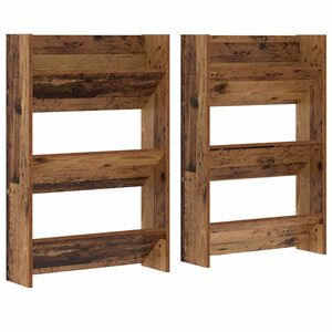 vidaXL Cabinet &agrave; chaussures 2 pc 60 x 18 x 90 cm Bois d'ing&eacute;nierie