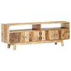 vidaXL Meuble TV 130x30x45 cm Bois de manguier brut