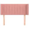 vidaXL T&ecirc;te de lit avec oreilles Rose 103x16x78/88 cm Velours