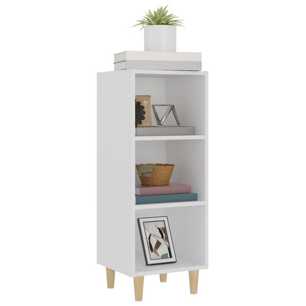 vidaXL Buffet Blanc 34,5x32,5x90 cm Bois d'ing&eacute;nierie