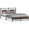 vidaXL Cadre de lit sans matelas ch&ecirc;ne marron 150x200 cm