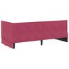 vidaXL Cadre de lit d'angle avec matelas 2 pcs Vert Velours