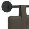vidaXL T&ecirc;te de lit suspendue Gris 90 x 55 x 5 cm Simili cuir