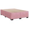 vidaXL Sommier &agrave; lattes de lit avec matelas Rose 140x190 cm Velours