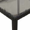 vidaXL Ensemble de bistro de jardin 5 pcs coussins noir poly rotin
